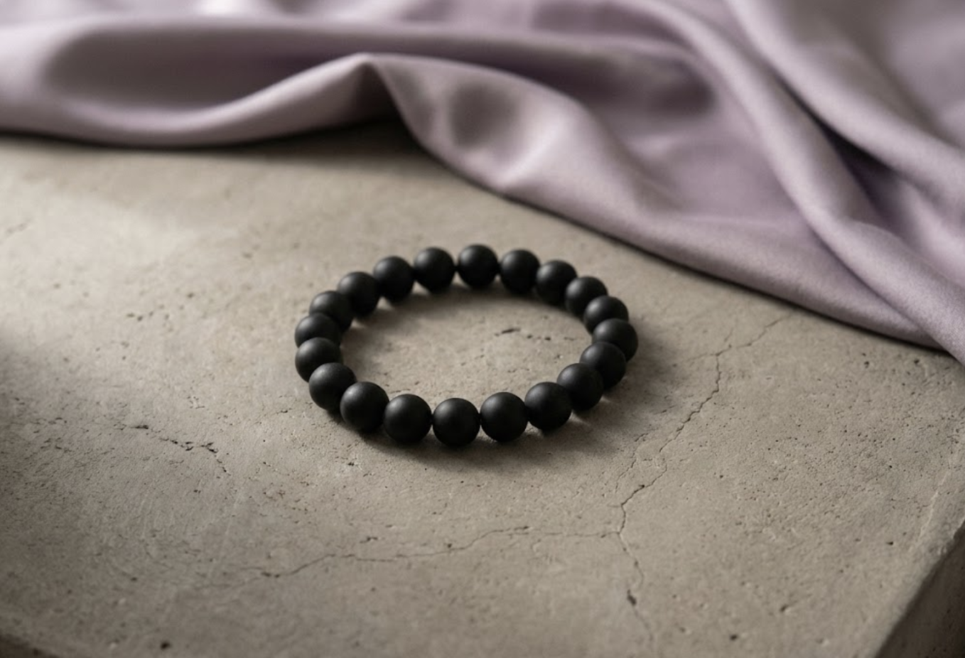 Black Matt Minimal Bracelet | Certificate of Authenticity of Bracelet also included |