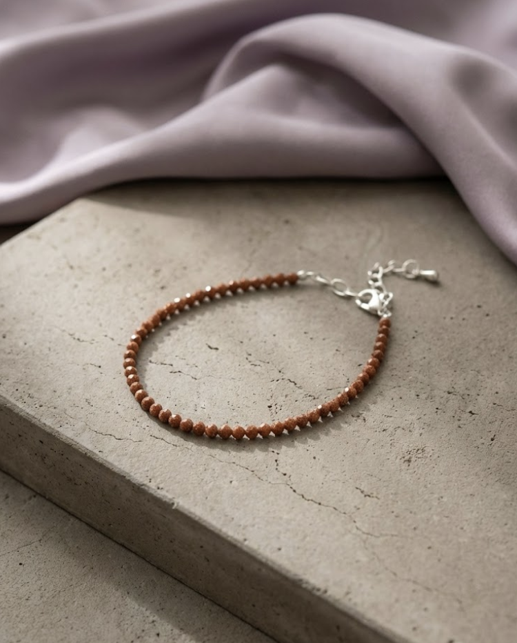 Red Goldstone Energy Anklet | Certificate of Authenticity of Anklet also included |