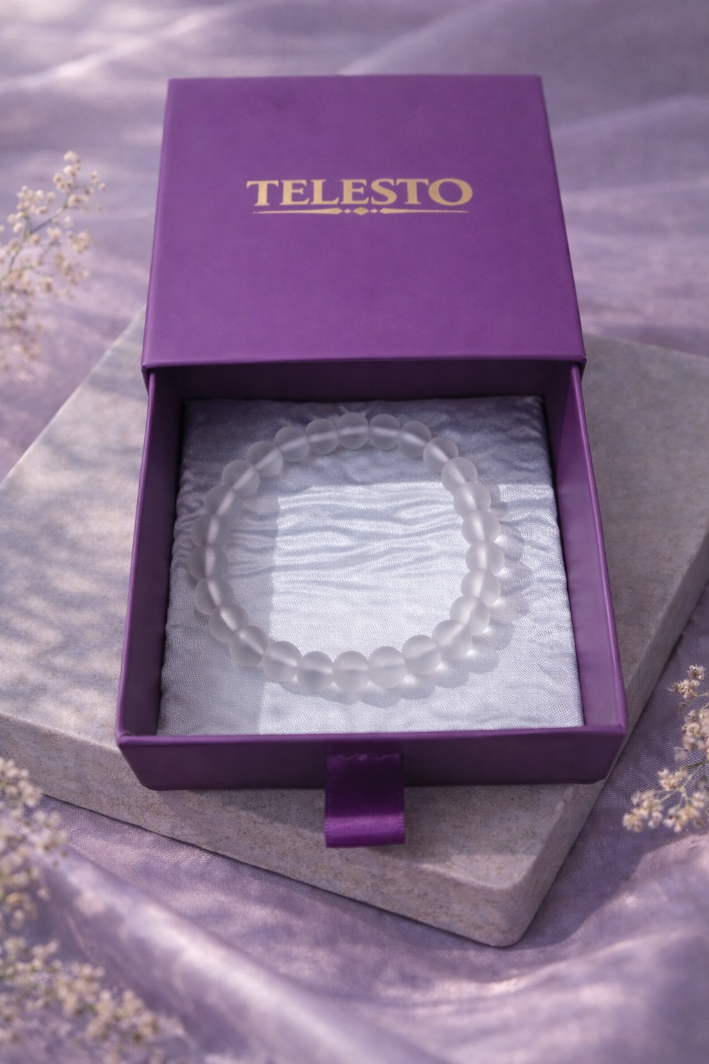 Natural Crystal Mat Unisex Bracelet 