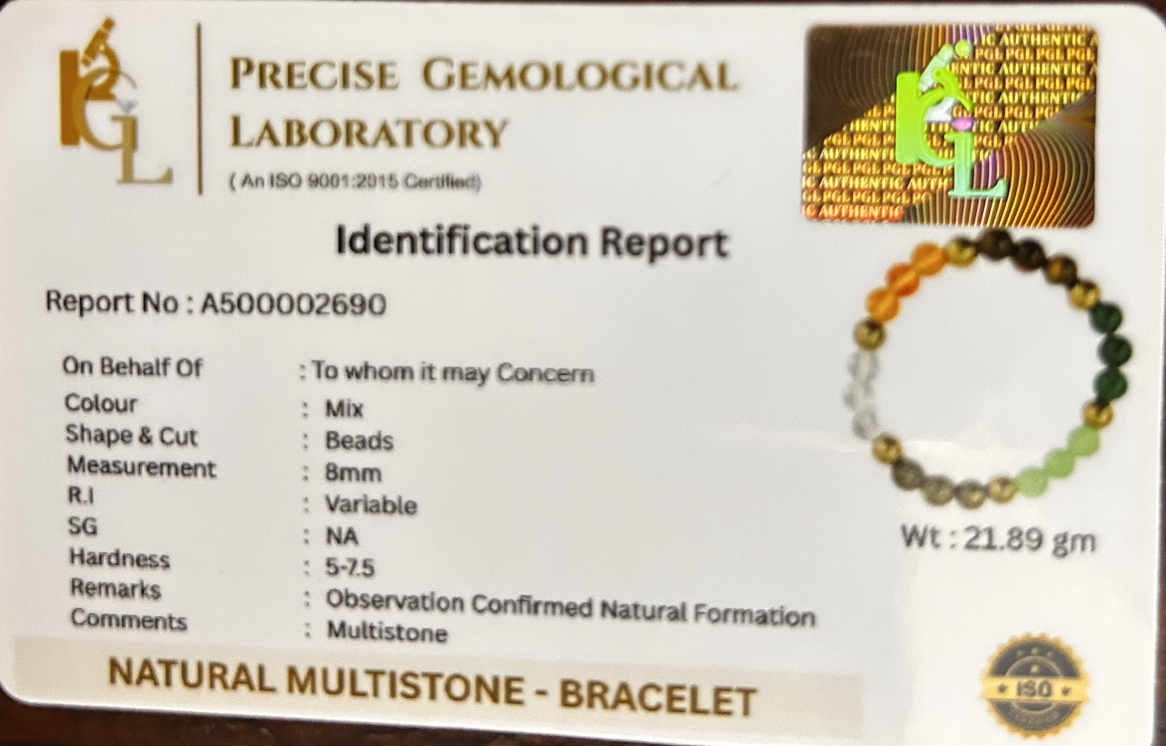 Dhan Yog Wealth Bracelet | Certificate of Authenticity of Bracelet also included |