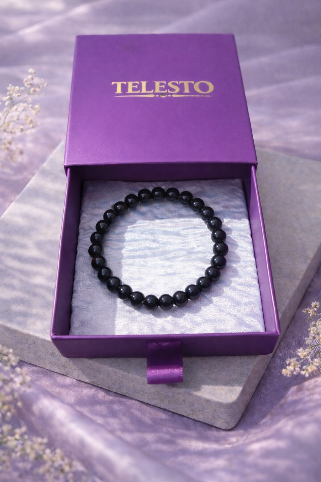 Black Onyx Unisex Bracelet 