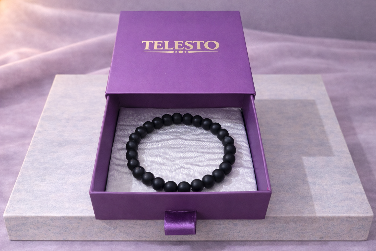 Black Matt Minimal Bracelet | Certificate of Authenticity of Bracelet also included |