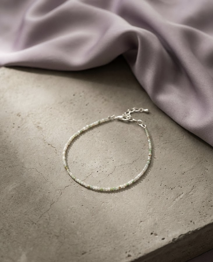 Green Jade Prosperity Anklet | Certificate of Authenticity of Anklet also included |