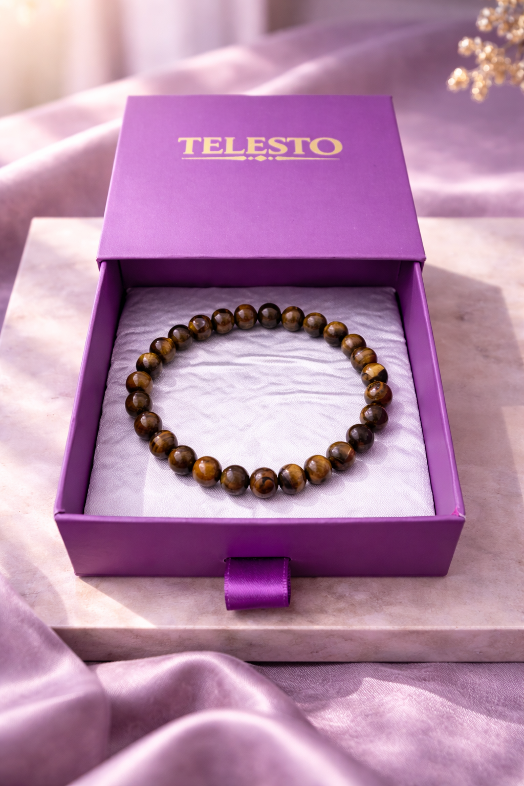 Tiger Eye Confidence Bracelet | Certificate of Authenticity of Bracelet also included |