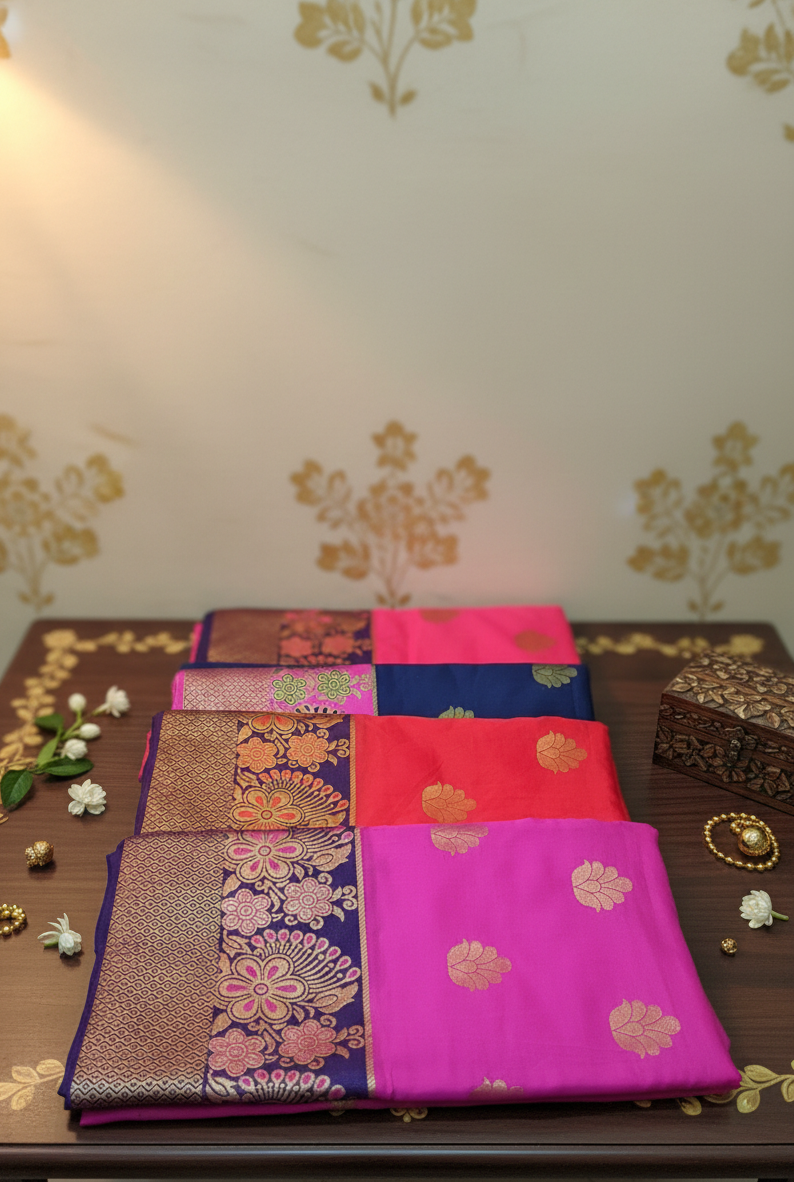 Banarasi Silk Saree Set