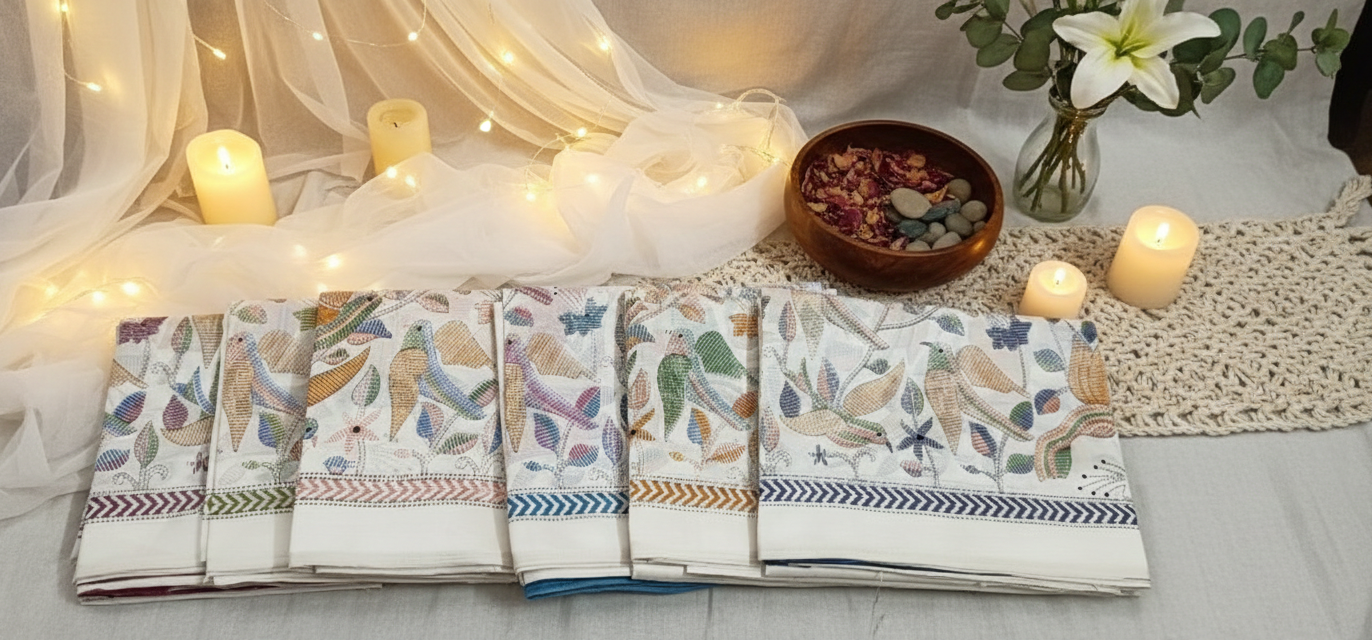 Handcrafted Cotton Sarees Set