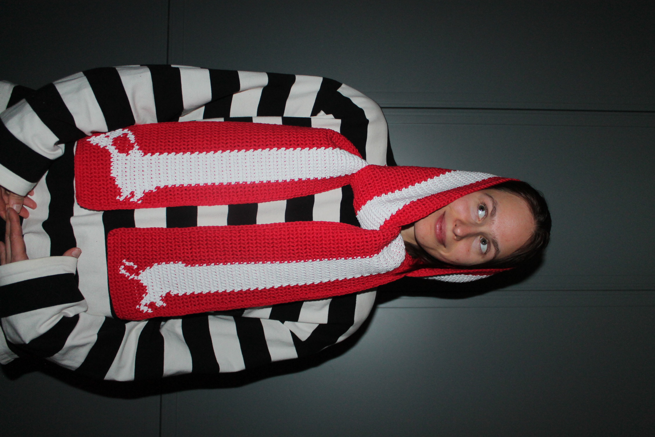 Šalikas su taksiuku (medvilnė)