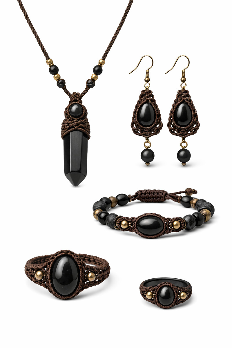 Set de Joyeria de piedra onix