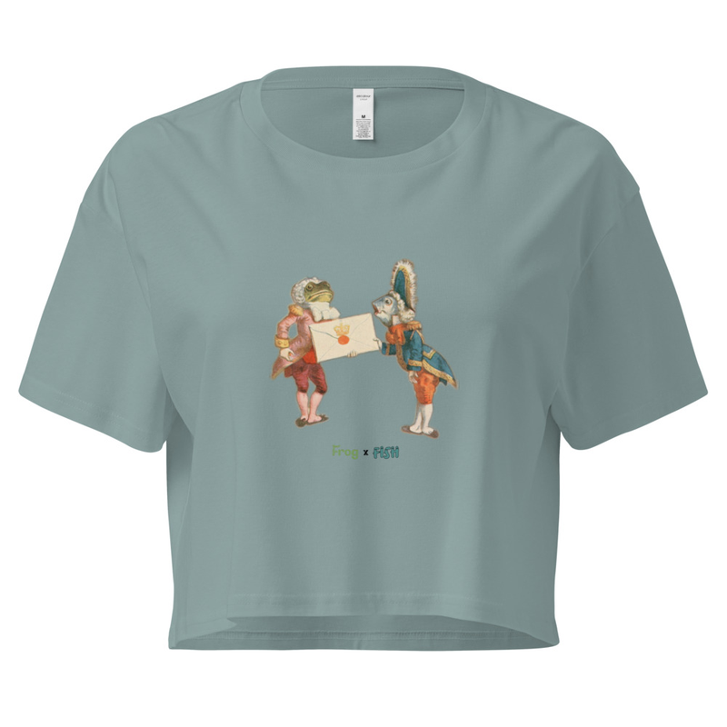 Alice in Wonderland "Frog x Fish" - Women’s crop top