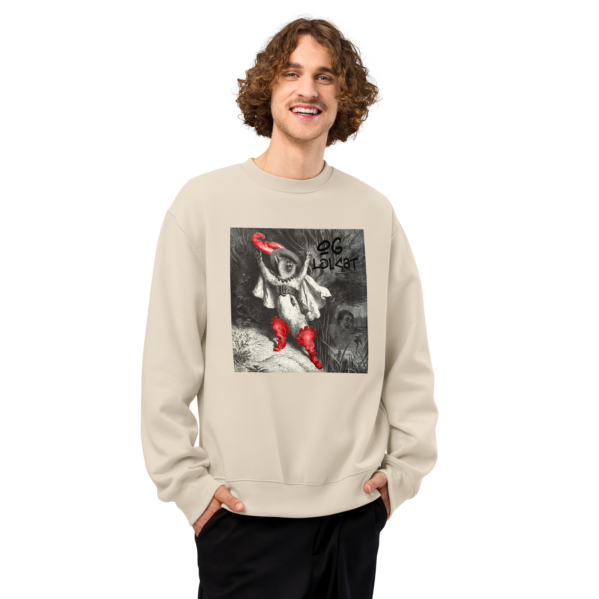 "OG Lolcat" - Oversized heavyweight sweatshirt