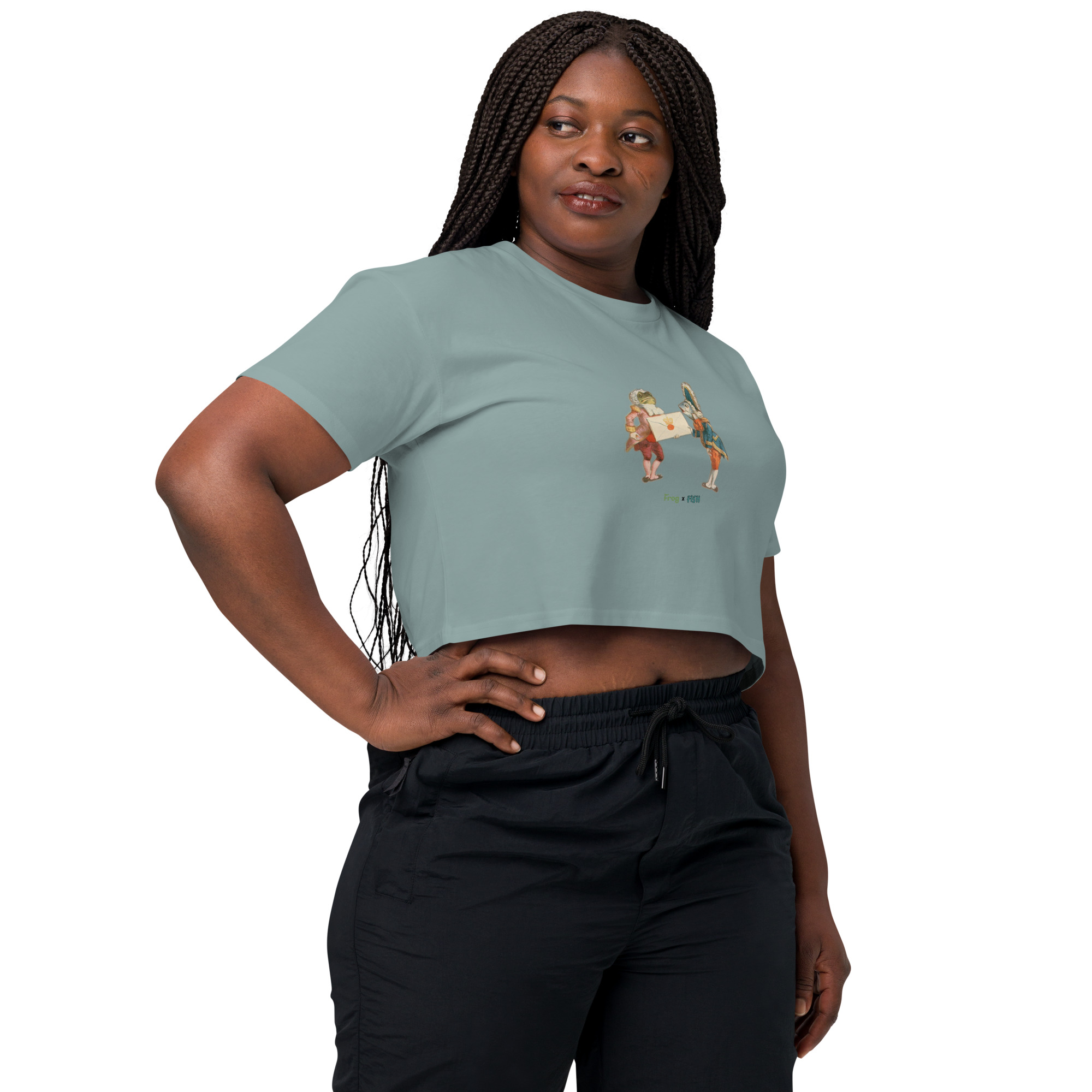 Alice in Wonderland "Frog x Fish" - Women’s crop top
