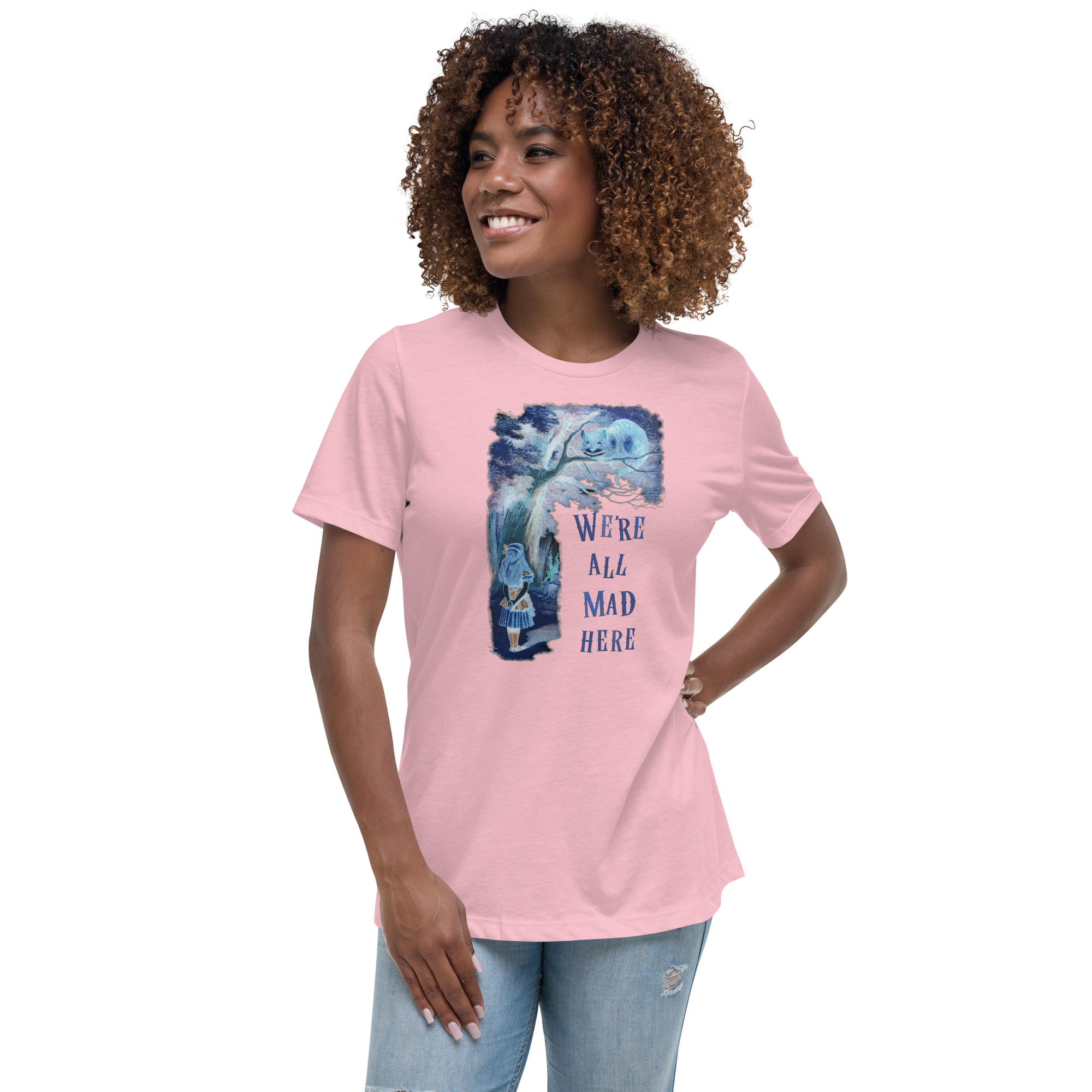 Alice in Wonderland "We're All Mad Here" - Women's Relaxed T-Shirt