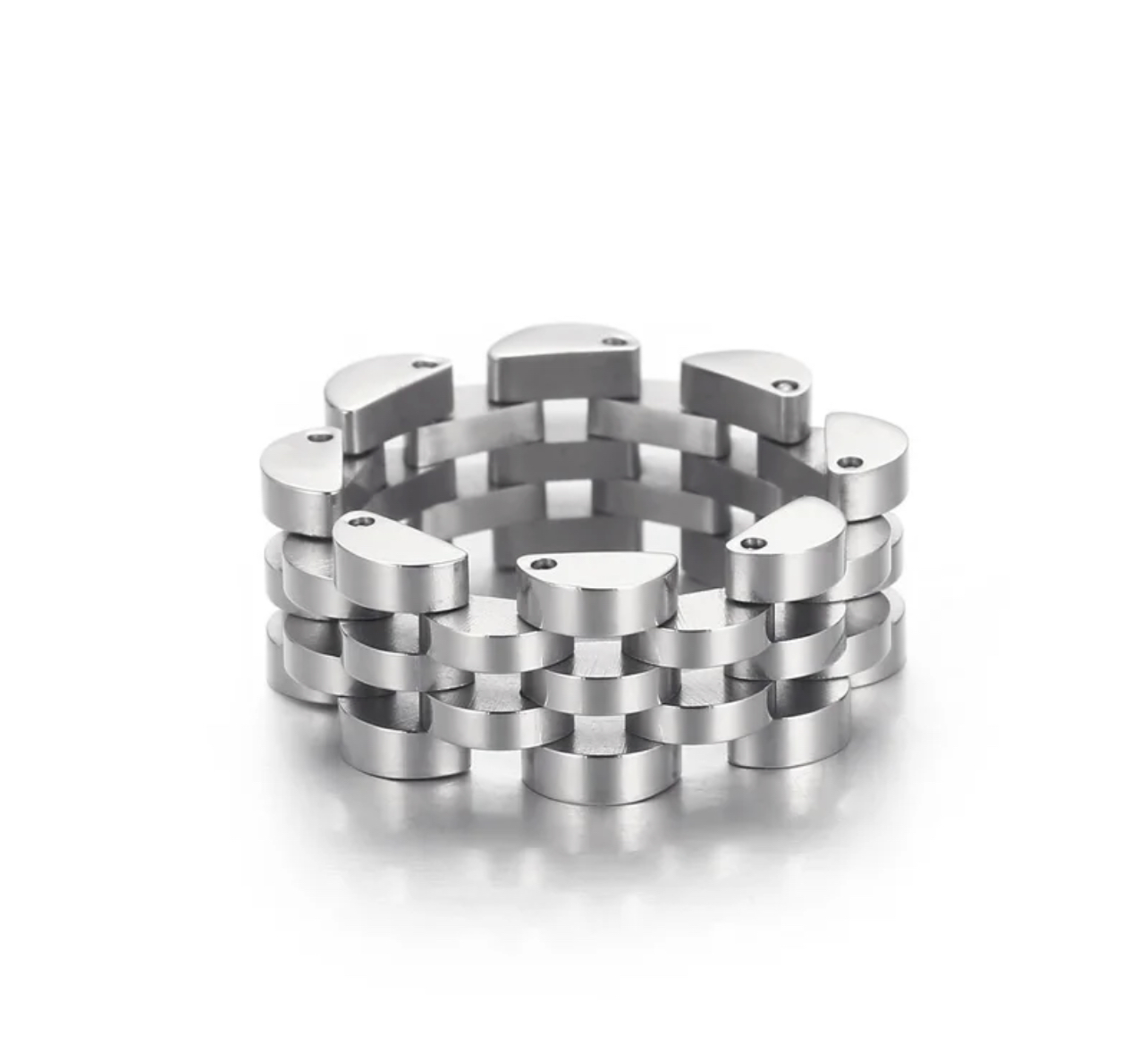 Collapsible ridge ring