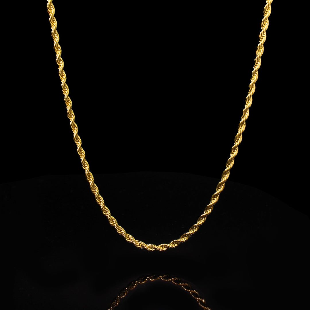 Gold Rope Chain Necklace