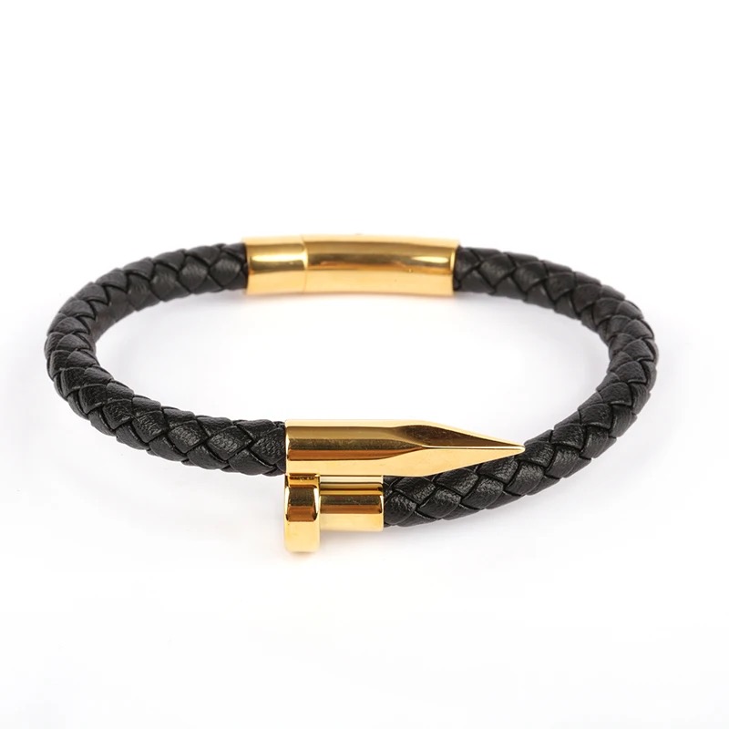 Bolt cuff bracelet (black)