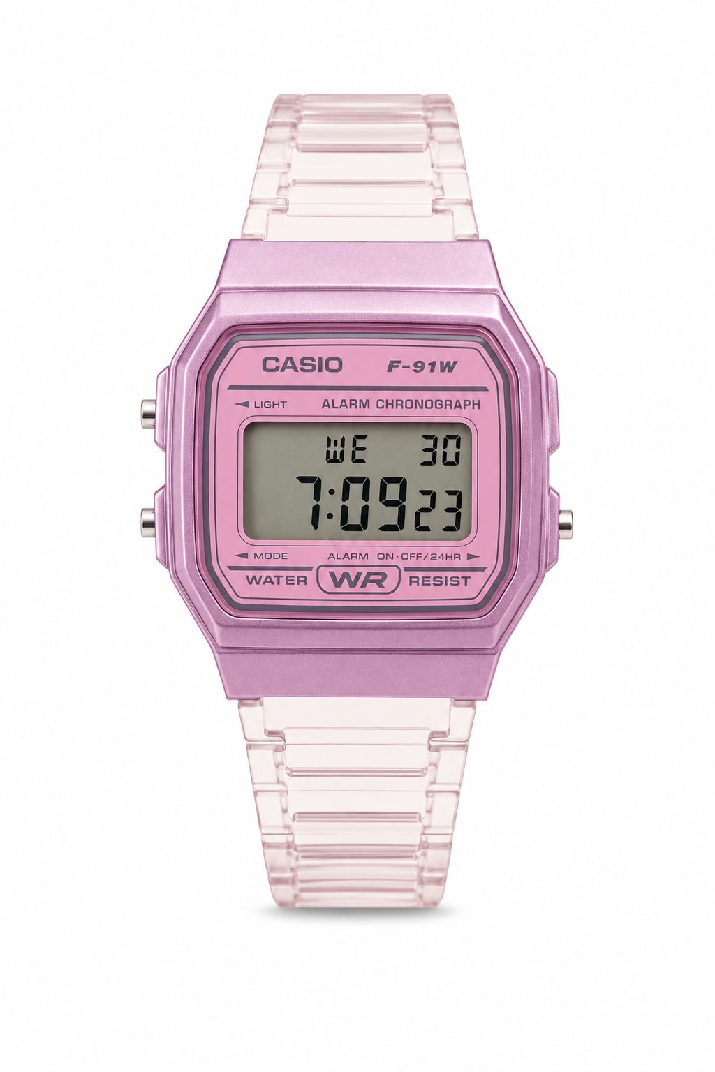 Relógio Casio F-91W Rosa