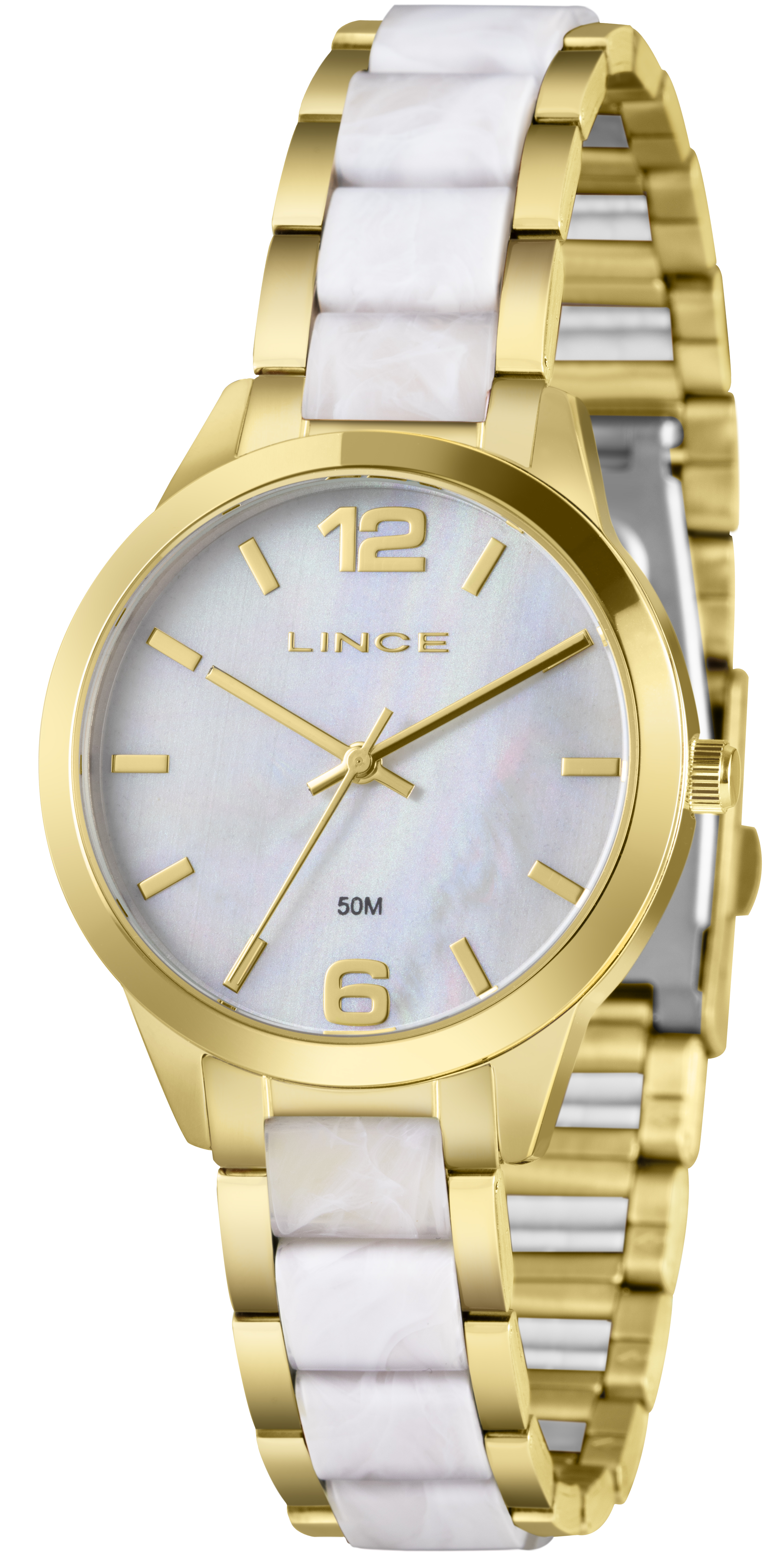 Relógio Feminino Lince Dourado
