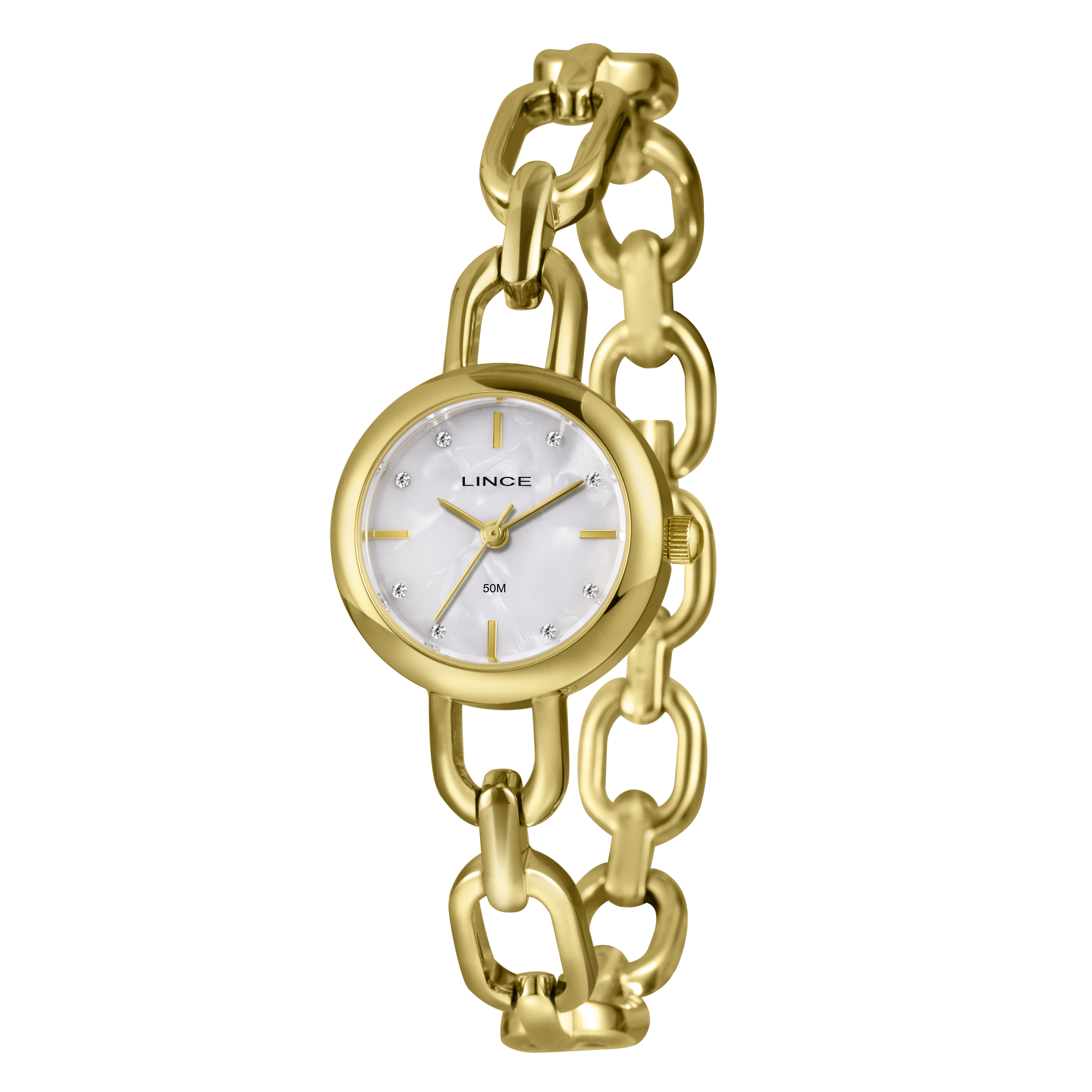 Relógio Feminino Lince Dourado