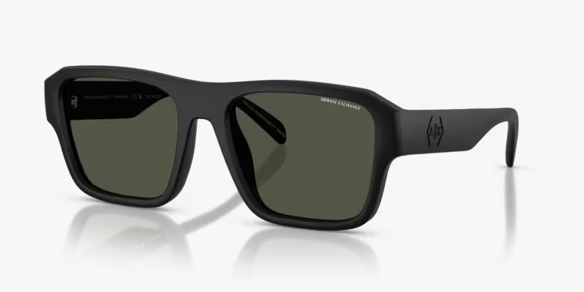 Óculos de Sol Quadrado Preto Armani Exchange
