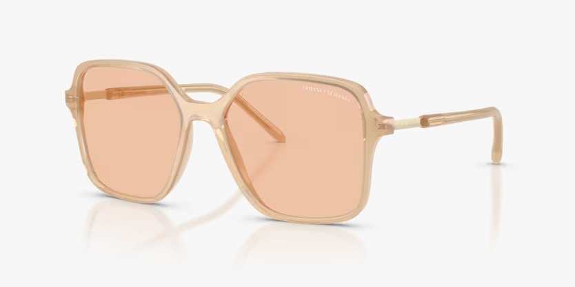 Óculos de Sol Armani Exchange Quadrado Nude
