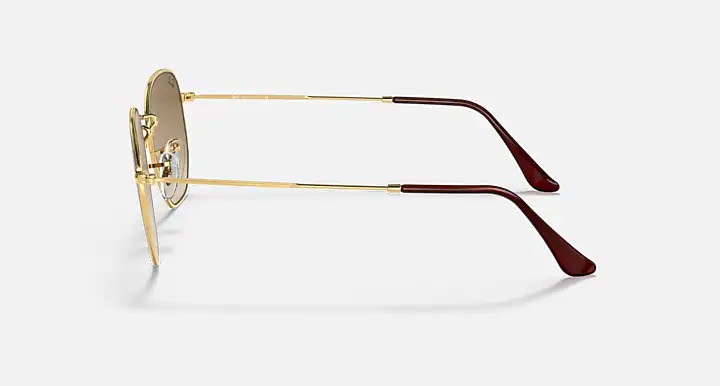 Óculos de Sol Hexagonal Dourado Ray-Ban
