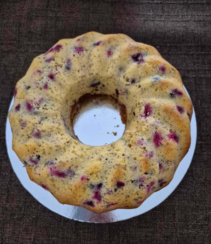 Torta de amapola, limón y agraz