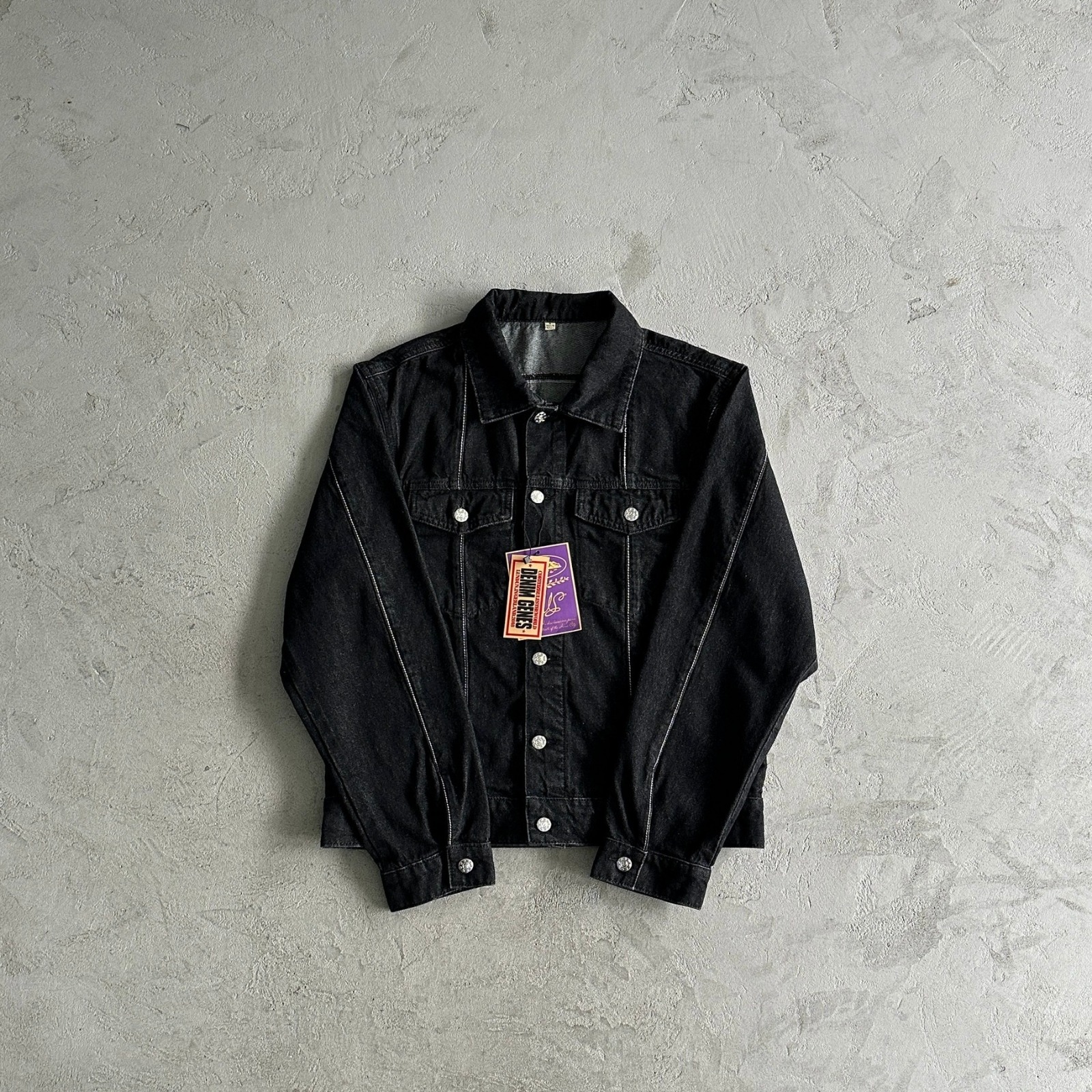 c-star denim jacket-dark wash corteiz 