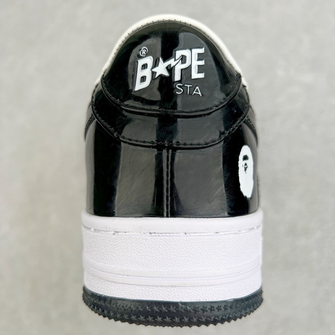 tenis bape sta low preto e branco