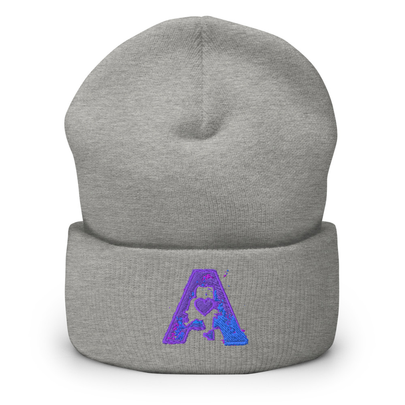 ATL Always Purple/Blue Cuffed Beanie