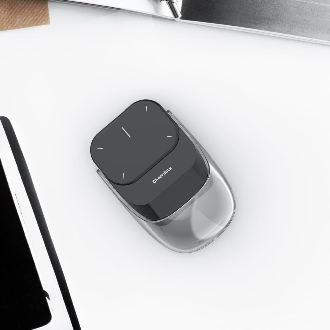 Cheerdots2 Bluetooth Detachable Air Mouse Touchpad Mouse with Voice Recording, Presentation Clicker Wireless Presenter Presentation Remote with Laser Pointer