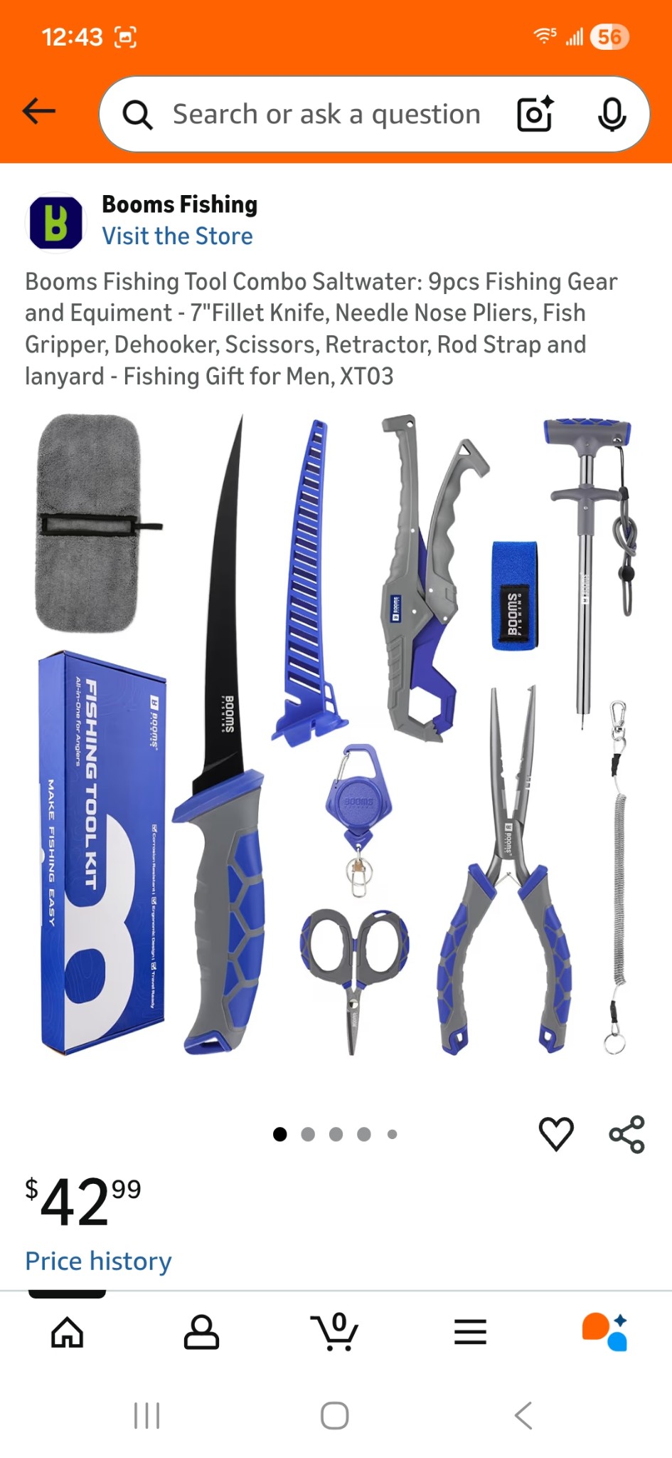 8 pieces fishing tool kit