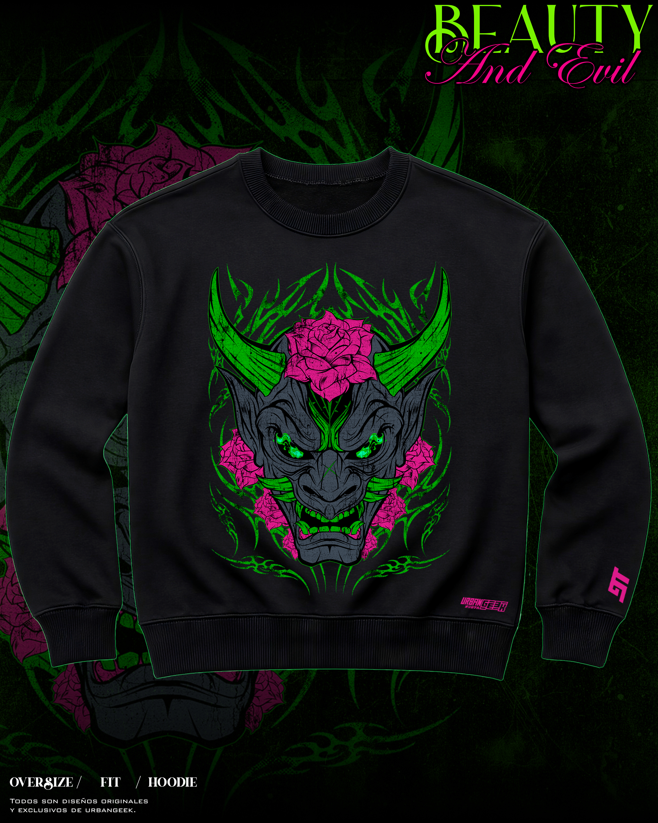 Polerón Beauty & Evil - Urban Geek  - Originales