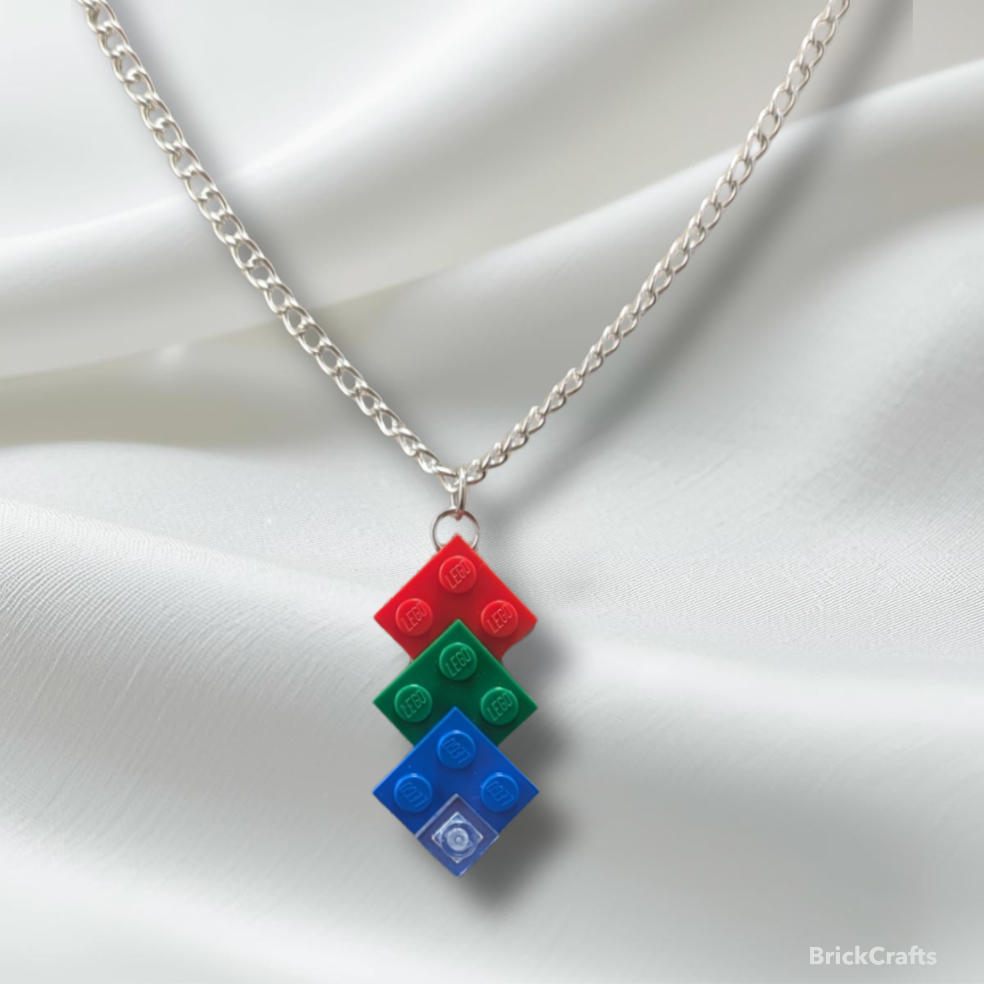 Triple Plate Pendant Necklaces