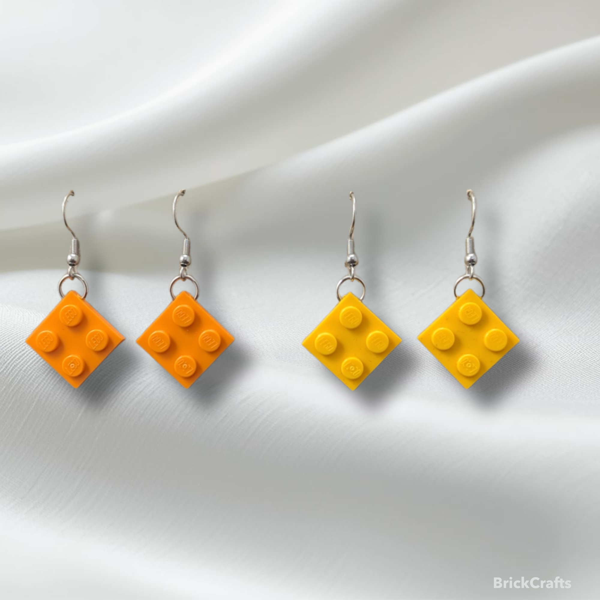 Single Dangle LEGO Plate  Earrings