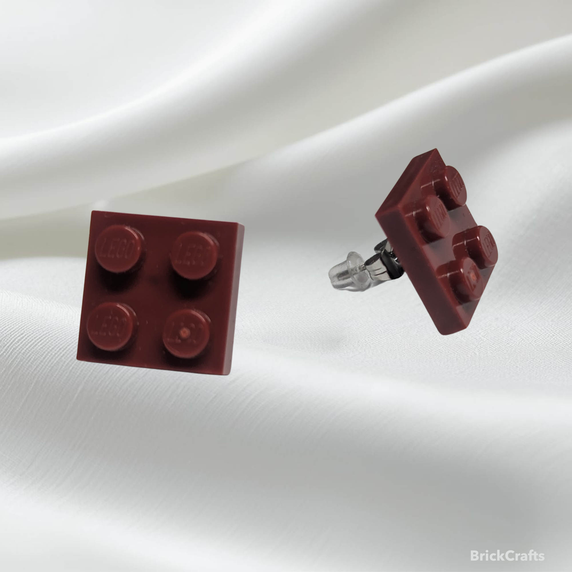 Colorful LEGO Stud Earrings