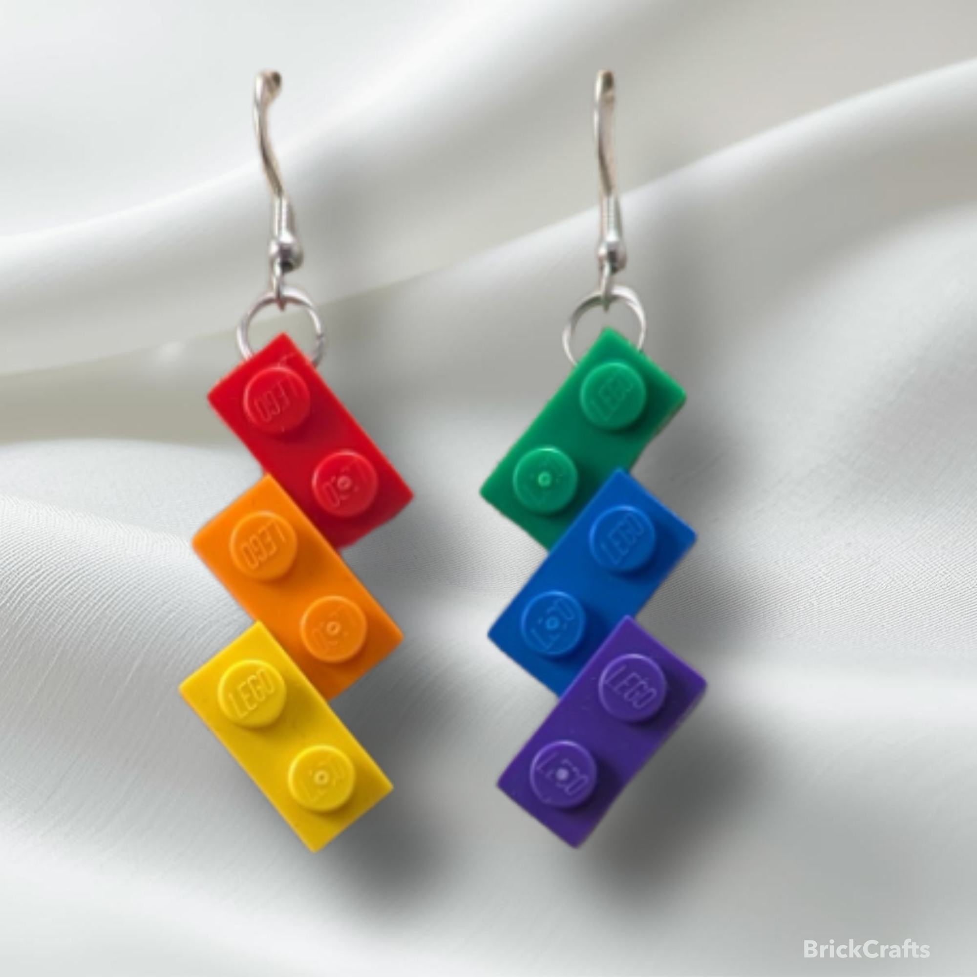 Triple ZigZag LEGO Earrings 