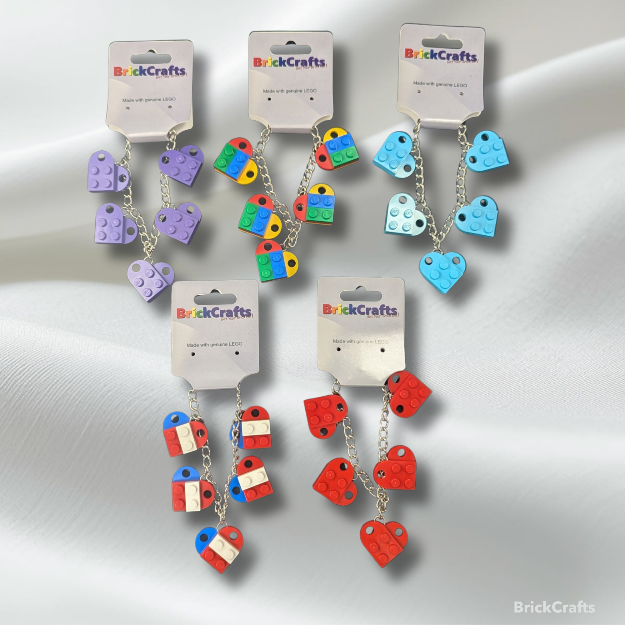 LEGO Heart Charm Bracelet 