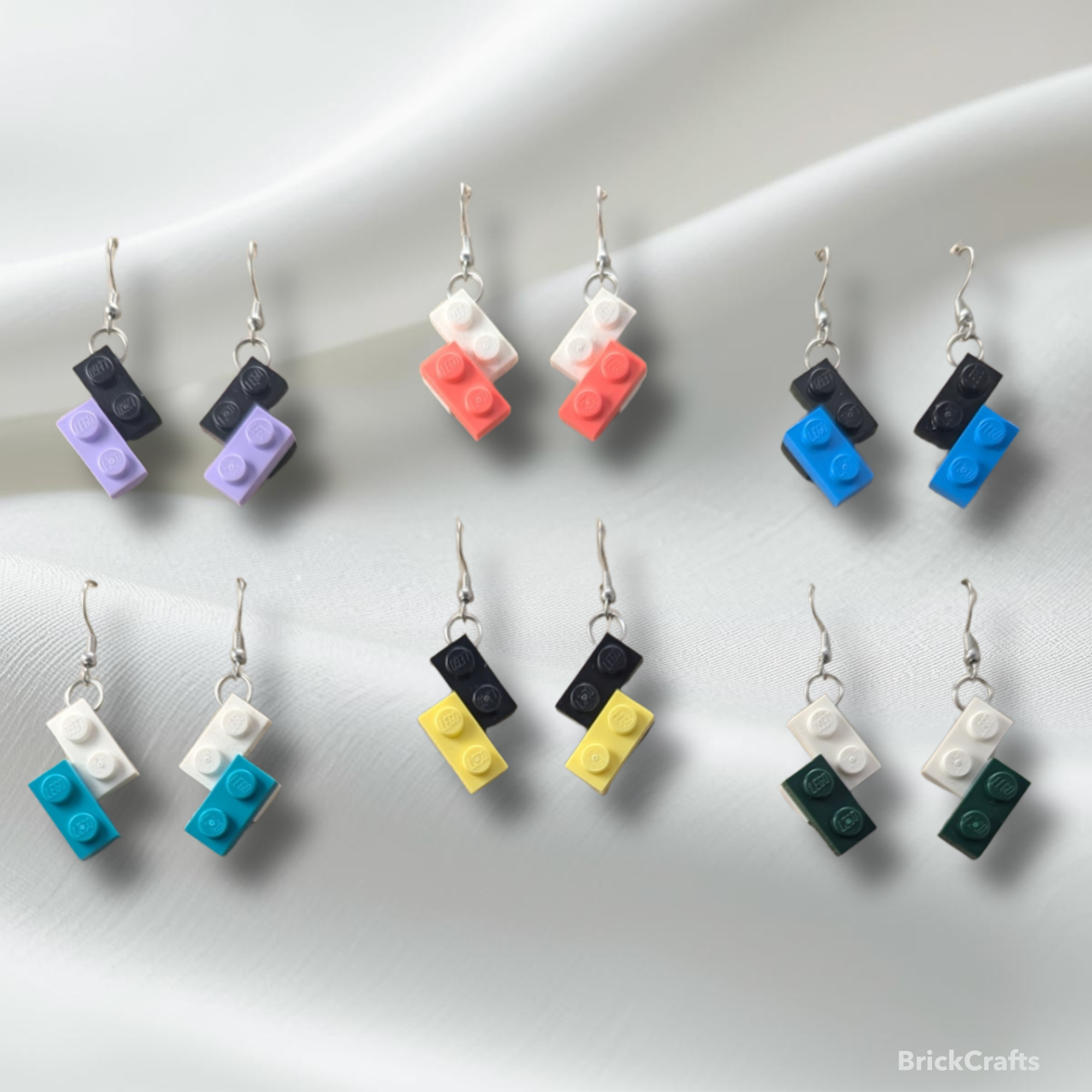 Double ZigZag LEGO Earrings 