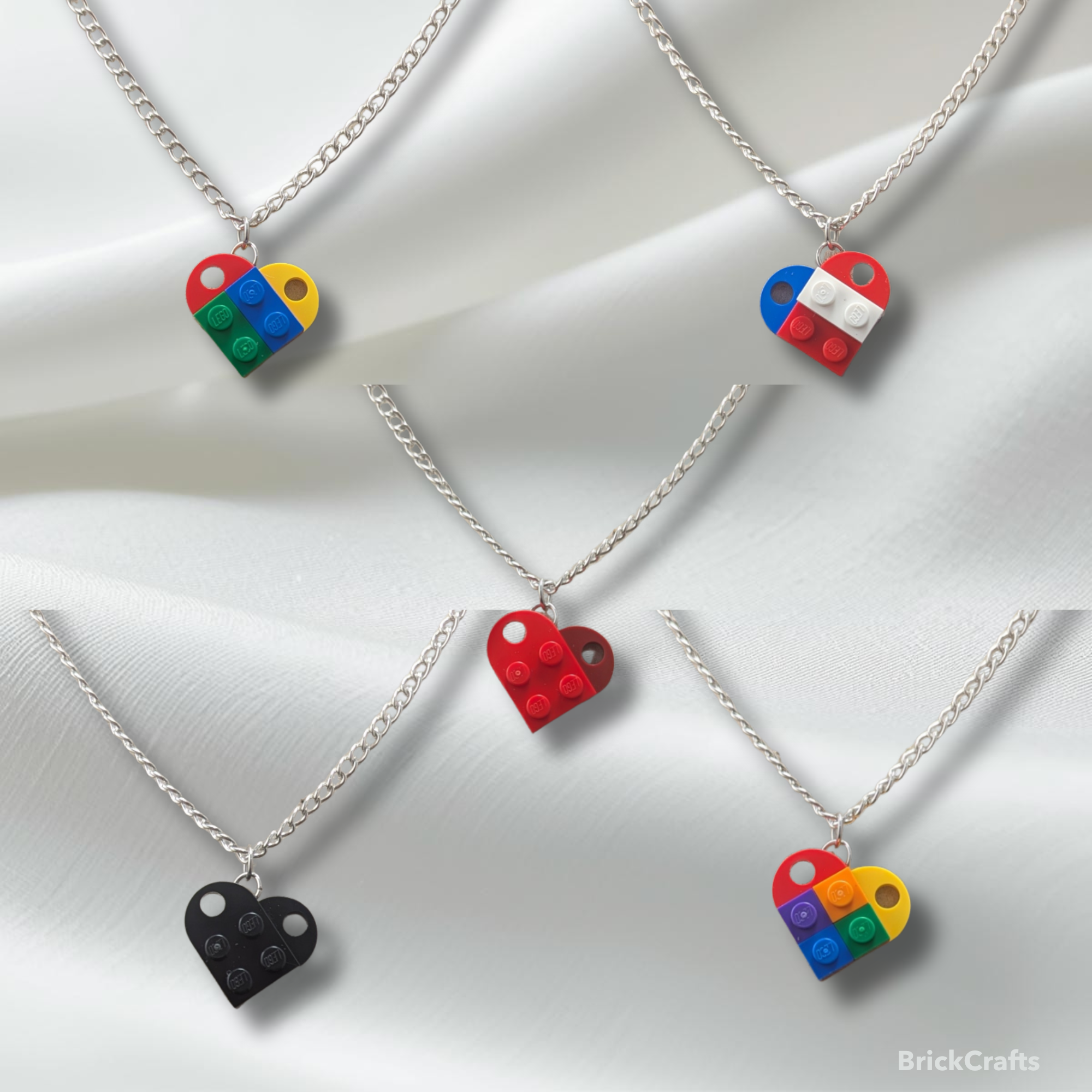 LEGO Heart Pendant Necklace 