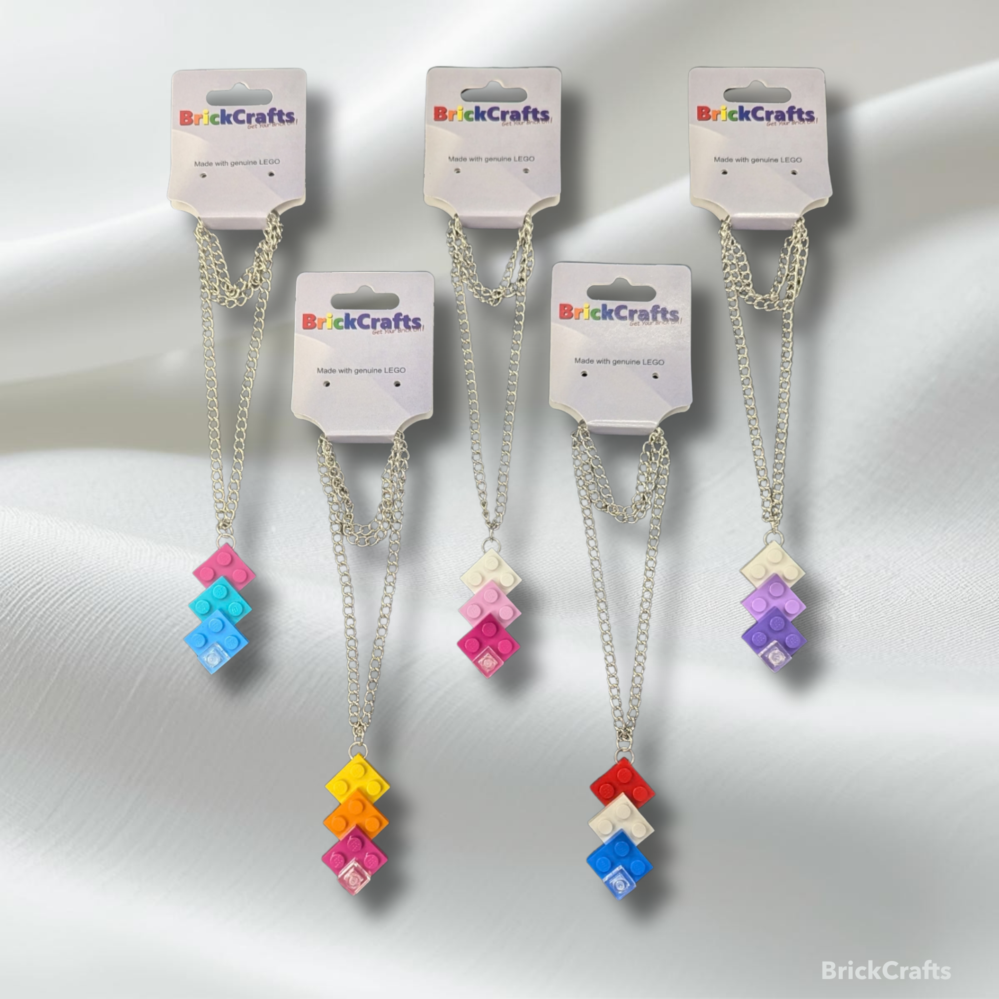 Triple Plate Pendant Necklaces