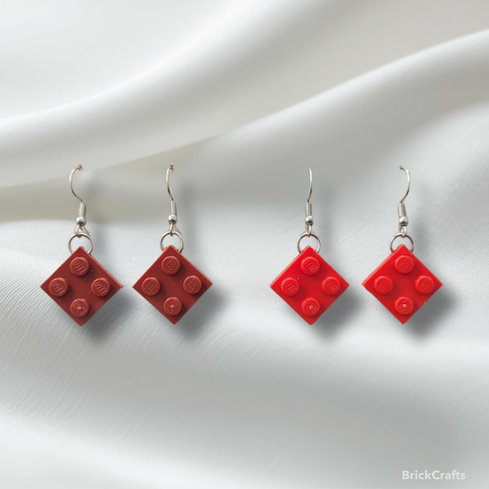 Single Dangle LEGO Plate  Earrings