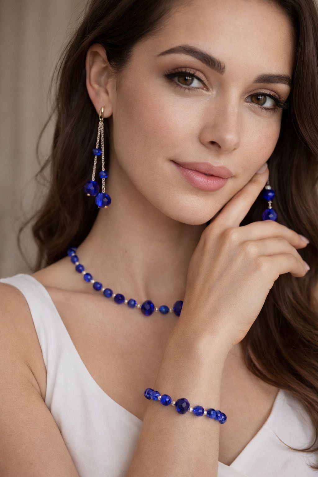 Conjunto Cristais Azul