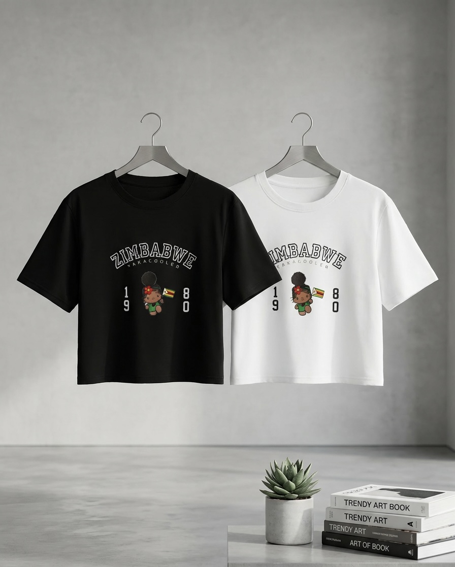 Zimbabwe Cartoon Graphic T-Shirt