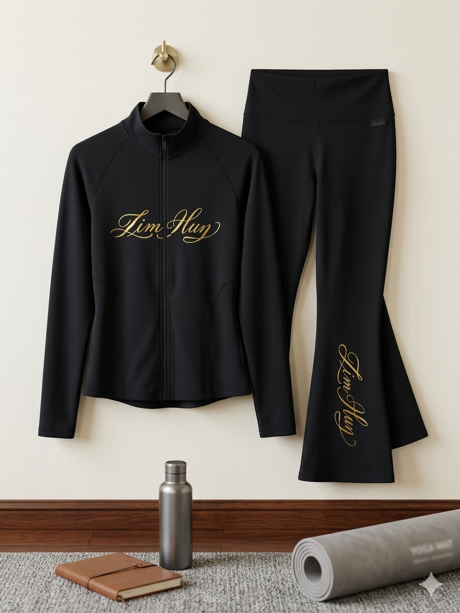 Black Zip-Up Tracksuit Zim hun