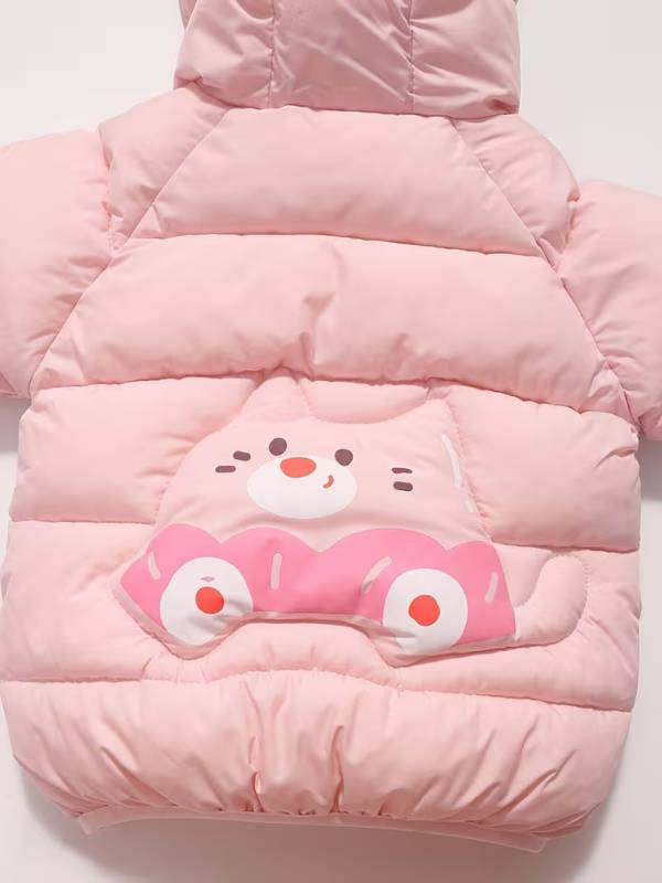 Chaqueta Rosa "Dulzura Cálida" con Capucha 🐼🌸