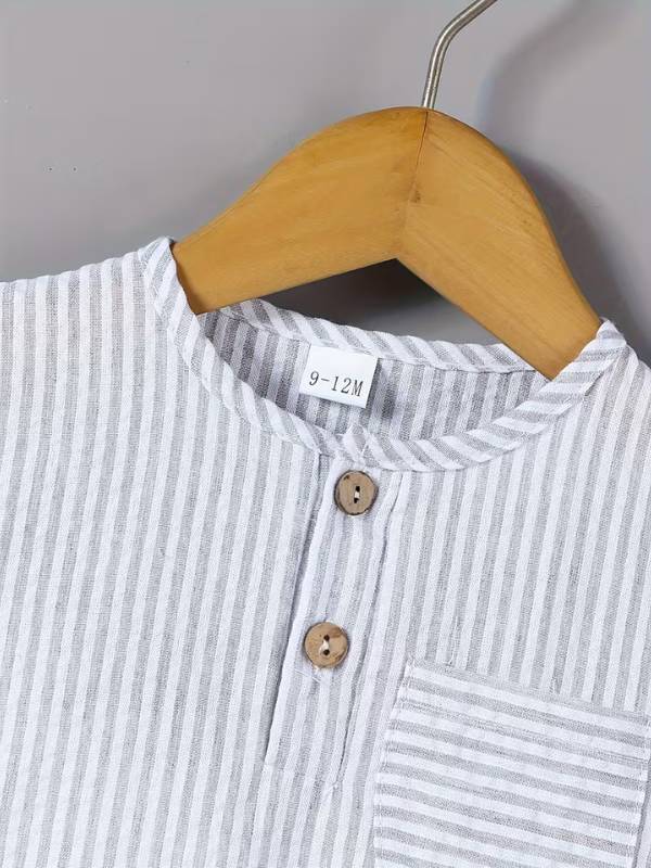 Conjunto "Rayas & Texturas" - Algodón Premium 🐼 natural