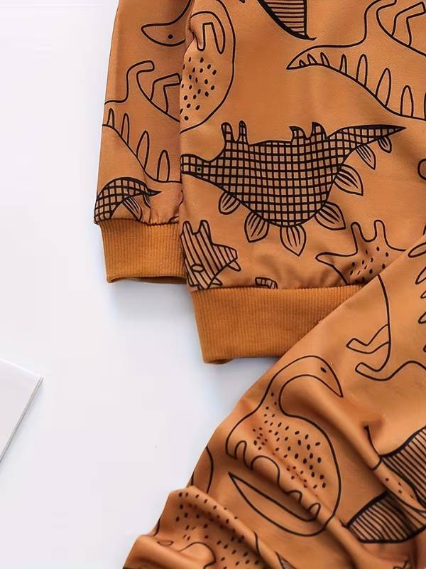 Conjunto "Dino-Aventura" con Estilo Gráfico 🐼🦖