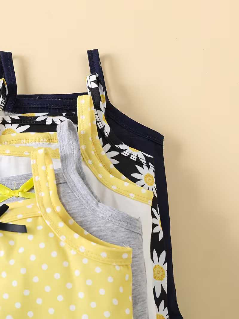 Pack de 5 Mamelucos Florales Bubupandy: Comodidad y Estilo para Niña