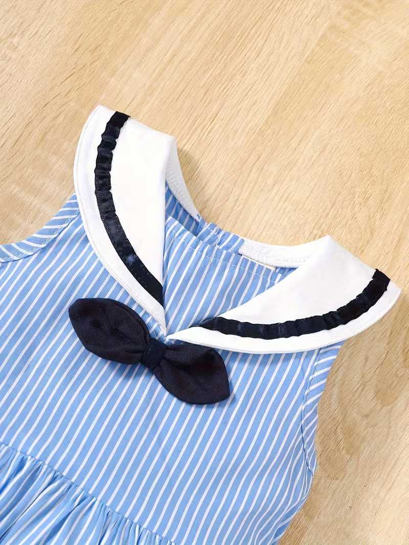 Conjunto Bubupandy "Sweet Stripes": Suéter a Rayas con Lazo + Shorts de Verano