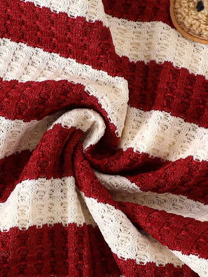 Conjunto Bubupandy "Osito Rayas": Pack de 3 Mamelucos de Punto sin Mangas (Unisex)